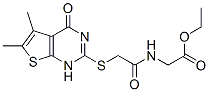 (9ci)-n-[[(1,4-二氫-5,6-二甲基-4-氧代噻吩并[2,3-d]嘧啶-2-基)硫代]乙?；鵠-甘氨酸乙酯結(jié)構(gòu)式_606107-57-7結(jié)構(gòu)式