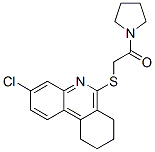 (9ci)-1-[[(3-氯-7,8,9,10-四氫-6-菲啶基)硫代]乙?；鵠-吡咯烷結(jié)構(gòu)式_606108-77-4結(jié)構(gòu)式