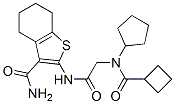 (9ci)-2-[[[(環(huán)丁基羰基)環(huán)戊基氨基]乙?；鵠氨基]-4,5,6,7-四氫-苯并[b]噻吩-3-羧酰胺結構式_606109-57-3結構式