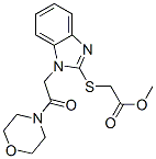 (9ci)-[[1-[2-(4-嗎啉)-2-氧代乙基]-1H-苯并咪唑-2-基]硫代]-乙酸甲酯結(jié)構(gòu)式_606110-73-0結(jié)構(gòu)式