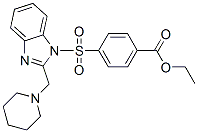 Benzoic acid, 4-[[2-(1-piperidinylmethyl)-1h-benzimidazol-1-yl]sulfonyl]-, ethyl ester (9ci) Structure,606114-49-2Structure
