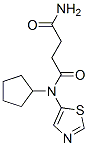 (9ci)-n-環(huán)戊基-n-5-噻唑-丁烷二酰胺結(jié)構(gòu)式_606114-70-9結(jié)構(gòu)式