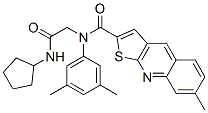 (9CI)-N-[2-(環(huán)戊基氨基)-2-氧代乙基]-N-(3,5-二甲基苯基)-7-甲基-噻吩并[2,3-b]喹啉-2-羧酰胺結構式_606114-79-8結構式