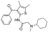 Acetamide, n-(3-benzoyl-4,5-dimethyl-2-thienyl)-2-(cyclohexylmethylamino)-(9ci)Structure,606115-10-0Structure Acetamide, n-(3-benzoyl-4,5-dimethyl-2-thienyl)-2-(cyclohexylmethylamino)-(9ci) Structure,606115-10-0Structure