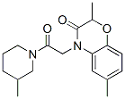 (9ci)-1-[(2,3-二氫-2,6-二甲基-3-氧代-4H-1,4-苯并噁嗪-4-基)乙?；鵠-3-甲基-哌啶結(jié)構(gòu)式_606119-95-3結(jié)構(gòu)式