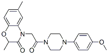 (9ci)-1-[(2,3-二氫-2,6-二甲基-3-氧代-4H-1,4-苯并噁嗪-4-基)乙?；鵠-4-(4-甲氧基苯基)-哌嗪結構式_606119-97-5結構式