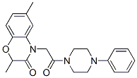 (9ci)-1-[(2,3-二氫-2,6-二甲基-3-氧代-4H-1,4-苯并噁嗪-4-基)乙?；鵠-4-苯基-哌嗪結(jié)構(gòu)式_606120-08-5結(jié)構(gòu)式