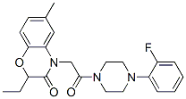 (9ci)-1-[(2-乙基-2,3-二氫-6-甲基-3-氧代-4H-1,4-苯并噁嗪-4-基)乙?；鵠-4-(2-氟苯基)-哌嗪結(jié)構(gòu)式_606120-32-5結(jié)構(gòu)式