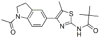 (9CI)-N-[4-(1-乙?；?2,3-二氫-1H-吲哚-5-基)-5-甲基-2-噻唑]-2,2-二甲基-丙酰胺結(jié)構(gòu)式_606121-87-3結(jié)構(gòu)式