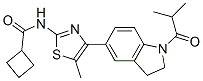 Cyclobutanecarboxamide, n-[4-[2,3-dihydro-1-(2-methyl-1-oxopropyl)-1h-indol-5-yl]-5-methyl-2-thiazolyl]-(9ci) Structure,606121-95-3Structure
