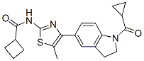 Cyclobutanecarboxamide, n-[4-[1-(cyclopropylcarbonyl)-2,3-dihydro-1h-indol-5-yl]-5-methyl-2-thiazolyl]-(9ci) Structure,606122-04-7Structure