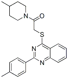 (9ci)-4-甲基-1-[[[2-(4-甲基苯基)-4-喹唑啉]硫代]乙?；鵠-哌啶結(jié)構(gòu)式_606132-39-2結(jié)構(gòu)式
