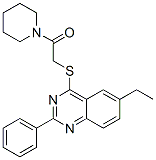 (9ci)-1-[[(6-乙基-2-苯基-4-喹唑啉)硫代]乙?；鵠-哌啶結(jié)構(gòu)式_606132-48-3結(jié)構(gòu)式
