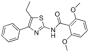 Benzamide, n-(5-ethyl-4-phenyl-2-thiazolyl)-2,6-dimethoxy-(9ci)Structure,606922-63-8Structure Benzamide, n-(5-ethyl-4-phenyl-2-thiazolyl)-2,6-dimethoxy-(9ci) Structure,606922-63-8Structure