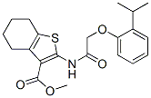 Benzo[b]thiophene-3-carboxylic acid, 4,5,6,7-tetrahydro-2-[[[2-(1-methylethyl)phenoxy]acetyl]amino]-, methyl ester (9ci) Structure,606923-47-1Structure