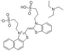 氫氧化1-(3-硫代丙基)-2-{[3-(3-硫代丙基)-2(3H)-苯并噻唑亞基]甲基}萘并[1,2-d]噻結(jié)構(gòu)式_60760-42-1結(jié)構(gòu)式