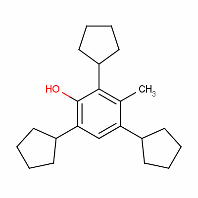 2,4,6-三環(huán)戊基間甲酚結(jié)構(gòu)式_60834-86-8結(jié)構(gòu)式