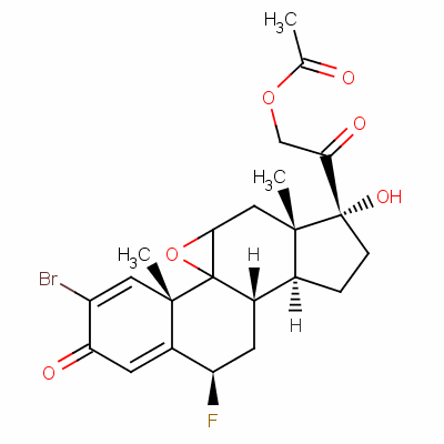 2-Bromo-9beta,11beta-epoxy-6beta-fluoro-17,21-dihydroxypregna-1,4-diene-3,20-dione 21-acetateStructure,60864-69-9Structure 2-Bromo-9beta,11beta-epoxy-6beta-fluoro-17,21-dihydroxypregna-1,4-diene-3,20-dione 21-acetate Structure,60864-69-9Structure