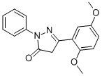2,4-Dihydro-5-(2,5-dimethoxyphenyl)-2-phenyl-3h-pyrazol-3-one Structure,60946-76-1Structure