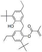 2-甲基丙烯酸 2-叔丁基-6-[(3-叔丁基-5-乙基-2-羥基苯基)甲基]-4-乙基苯酯結(jié)構(gòu)式_61214-45-7結(jié)構(gòu)式