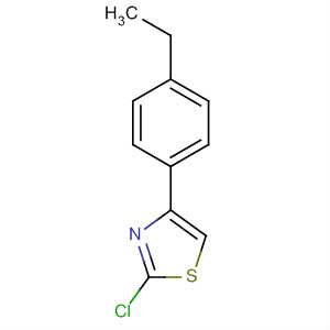 2-Chloro-4-(4-ethylphenyl)thiazoleStructure,61323-78-2Structure 2-Chloro-4-(4-ethylphenyl)thiazole Structure,61323-78-2Structure