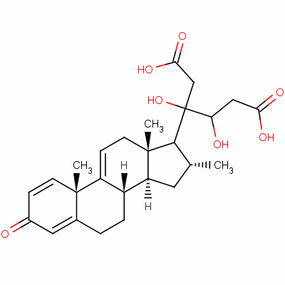 20,21-Dihydroxy-16alpha-methylpregna-1,4,9(11),17(20)-tetraen-3-one 20,21-di(acetate)Structure,61339-39-7Structure 20,21-Dihydroxy-16alpha-methylpregna-1,4,9(11),17(20)-tetraen-3-one 20,21-di(acetate) Structure,61339-39-7Structure