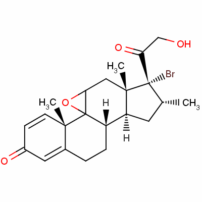 17-Bromo-9beta,11beta-epoxy-21-hydroxy-16alpha-methylpregna-1,4-diene-3,20-dioneStructure,61339-43-3Structure 17-Bromo-9beta,11beta-epoxy-21-hydroxy-16alpha-methylpregna-1,4-diene-3,20-dione Structure,61339-43-3Structure