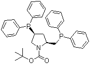 (2S,4S)-(-)-N-BOC-4-Diphenylphosphino-2-diphenylphosphinomethyl-pyrrolidineStructure,61478-28-2Structure (2S,4S)-(-)-N-BOC-4-Diphenylphosphino-2-diphenylphosphinomethyl-pyrrolidine Structure,61478-28-2Structure