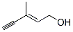 (E)-3-甲基戊-2-烯-4-炔-1-醇結構式_6153-06-6結構式