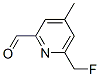 2-Pyridinecarboxaldehyde, 6-(fluoromethyl)-4-methyl-(9ci)Structure,615580-34-2Structure 2-Pyridinecarboxaldehyde, 6-(fluoromethyl)-4-methyl-(9ci) Structure,615580-34-2Structure