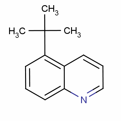 (叔丁基)喹啉結(jié)構(gòu)式_61702-91-8結(jié)構(gòu)式