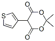 2,2-Dimethyl-4,6-dioxo-5-thienyl-1,3-dioxane Structure,61857-83-8Structure