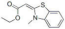 Acetic acid,(3-methyl-2(3h)-benzothiazolylidene)-,ethyl ester (9ci)Structure,61975-33-5Structure Acetic acid,(3-methyl-2(3h)-benzothiazolylidene)-,ethyl ester (9ci) Structure,61975-33-5Structure