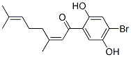 (Z)-1-(4-溴-2,5-二羥基苯基)-3,7-二甲基-2,6-辛二烯-1-酮結(jié)構(gòu)式_62008-13-3結(jié)構(gòu)式