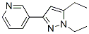 Pyridine, 3-(1,5-diethyl-1h-pyrazol-3-yl)-(9ci)Structure,622403-61-6Structure Pyridine, 3-(1,5-diethyl-1h-pyrazol-3-yl)-(9ci) Structure,622403-61-6Structure