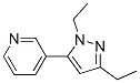 Pyridine, 3-(1,3-diethyl-1h-pyrazol-5-yl)-(9ci)Structure,622403-66-1Structure Pyridine, 3-(1,3-diethyl-1h-pyrazol-5-yl)-(9ci) Structure,622403-66-1Structure