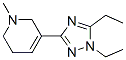Pyridine, 3-(1,5-diethyl-1h-1,2,4-triazol-3-yl)-1,2,5,6-tetrahydro-1-methyl-(9ci)Structure,622403-91-2Structure Pyridine, 3-(1,5-diethyl-1h-1,2,4-triazol-3-yl)-1,2,5,6-tetrahydro-1-methyl-(9ci) Structure,622403-91-2Structure