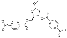 2-脫氧-3,5-二-o-p-硝基苯甲?；?d-呋喃核糖苷甲酯結(jié)構(gòu)式_62279-73-6結(jié)構(gòu)式