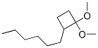 Cyclobutane, 2-hexyl-1,1-dimethoxy-(9ci) Structure,624733-45-5Structure