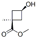 Cyclobutanecarboxylic acid, 3-hydroxy-1-methyl-, methyl ester, cis-(9ci) Structure,626238-08-2Structure