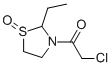 Thiazolidine, 3-(chloroacetyl)-2-ethyl-, 1-oxide (9ci)Structure,62915-53-1Structure Thiazolidine, 3-(chloroacetyl)-2-ethyl-, 1-oxide (9ci) Structure,62915-53-1Structure