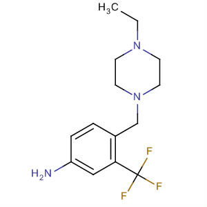 4-(4-Ethylpiperazin-1-ylmethyl)-3-trifluoromethylanilineStructure,630125-91-6Structure 4-(4-Ethylpiperazin-1-ylmethyl)-3-trifluoromethylaniline Structure,630125-91-6Structure