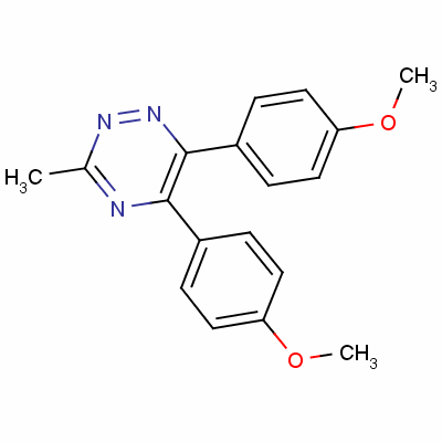 5,6-Bis(4-methoxyphenyl)-3-methyl-1,2,4-triazineStructure,63119-27-7Structure 5,6-Bis(4-methoxyphenyl)-3-methyl-1,2,4-triazine Structure,63119-27-7Structure