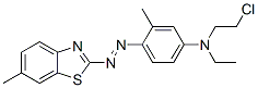 2-[4-[N-乙基-n-(2-氯乙基)氨基]-2-甲基-苯基氮雜]-6-甲基苯并噻唑結(jié)構(gòu)式_63345-68-6結(jié)構(gòu)式