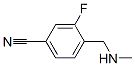 Benzonitrile, 3-fluoro-4-[(methylamino)methyl]-(9ci) Structure,633698-43-8Structure