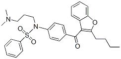 N-[4-[(2-丁基-3-苯并呋喃)羰基]苯基]-n-[3-(二甲基氨基)丙基]苯磺酰胺結構式_63420-47-3結構式