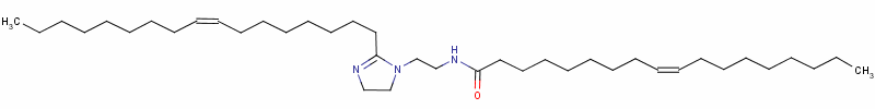 (9Z)-N-[2-[2-(8Z)-8-十七碳烯-1-基-4,5-二氫-1H-咪唑-1-基]乙基]-9-十八碳烯酰胺結(jié)構(gòu)式_63441-26-9結(jié)構(gòu)式