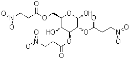 2-O,3-o,6-o-三(3-硝基丙?；?-α-d-吡喃葡萄糖結構式_63461-31-4結構式