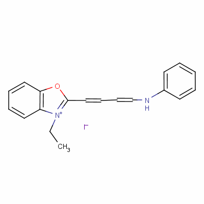3-乙基-2-[4-(苯基氨基)丁-1,3-二烯基]苯并惡唑鎓碘化物結(jié)構(gòu)式_63467-92-5結(jié)構(gòu)式