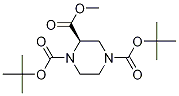 (R)-1,4-二-Boc-哌嗪-2-羧酸甲酯結(jié)構(gòu)式_637027-24-8結(jié)構(gòu)式